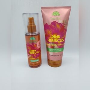 Tree Hut Pink Hibiscus Body Lotion & Fragrance Mist Duo – Hydrate & Glow Set